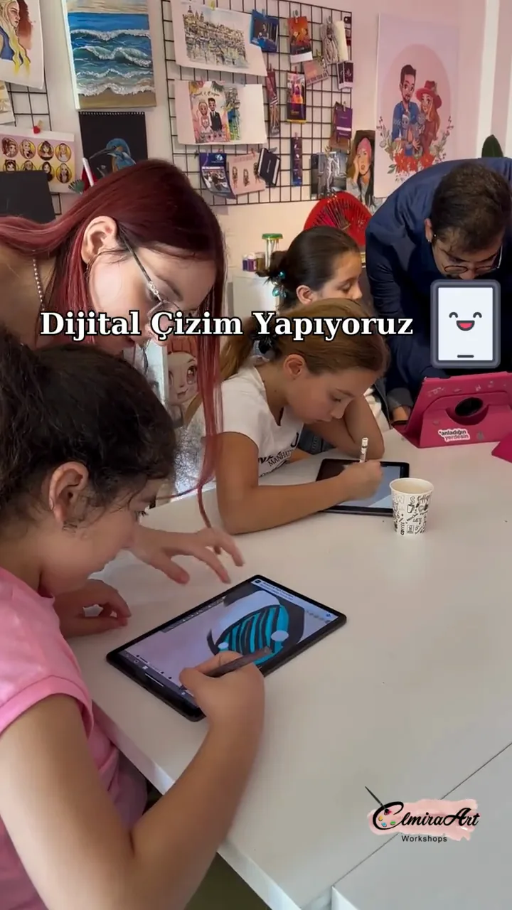 Çizim tabletiyle dijital üretim