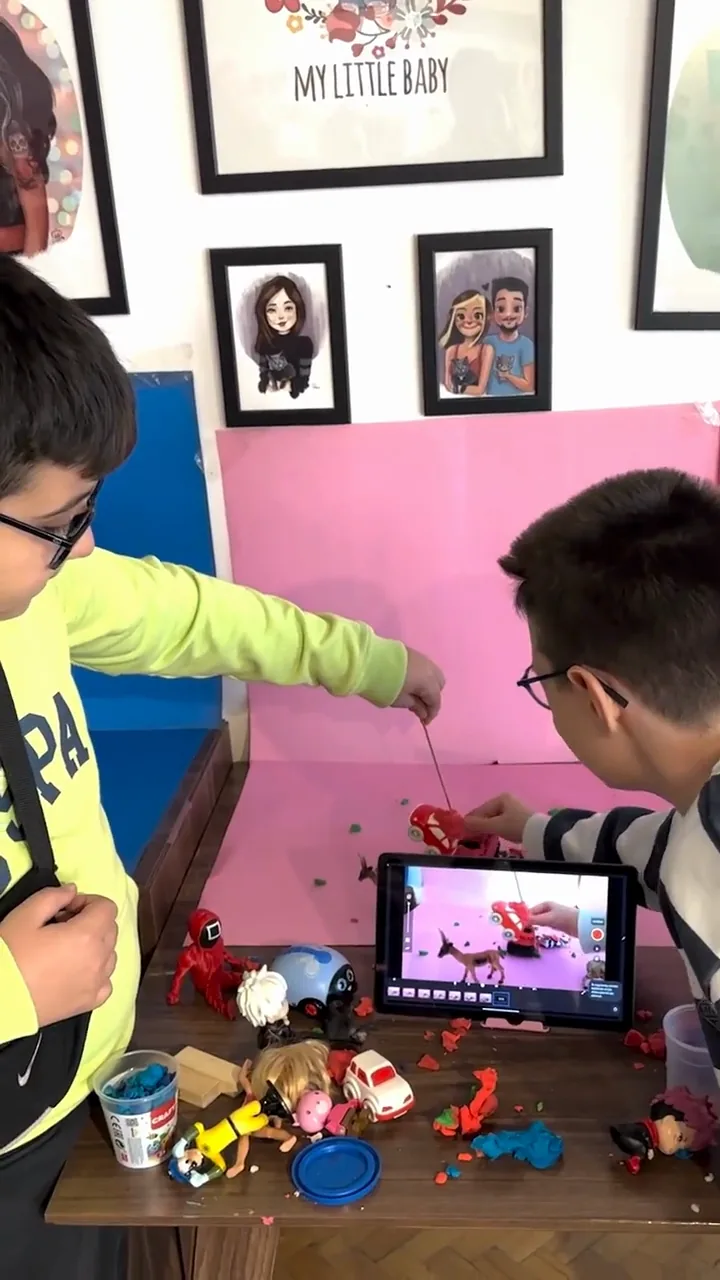 Atölyede stop-motion üretimi